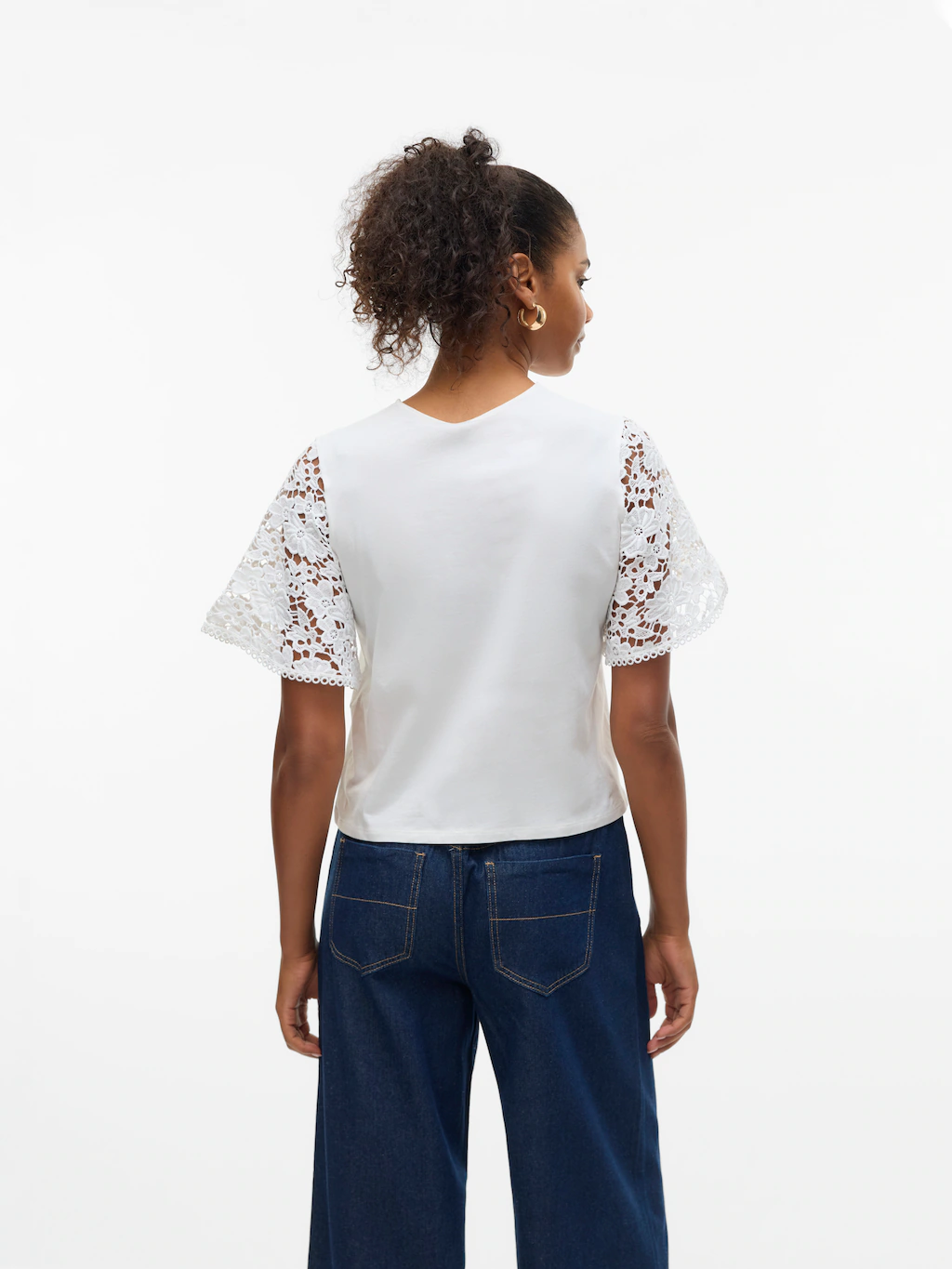 Vero Moda Kurzarmshirt "VMPANNA 2/4 TOP JRS" günstig online kaufen