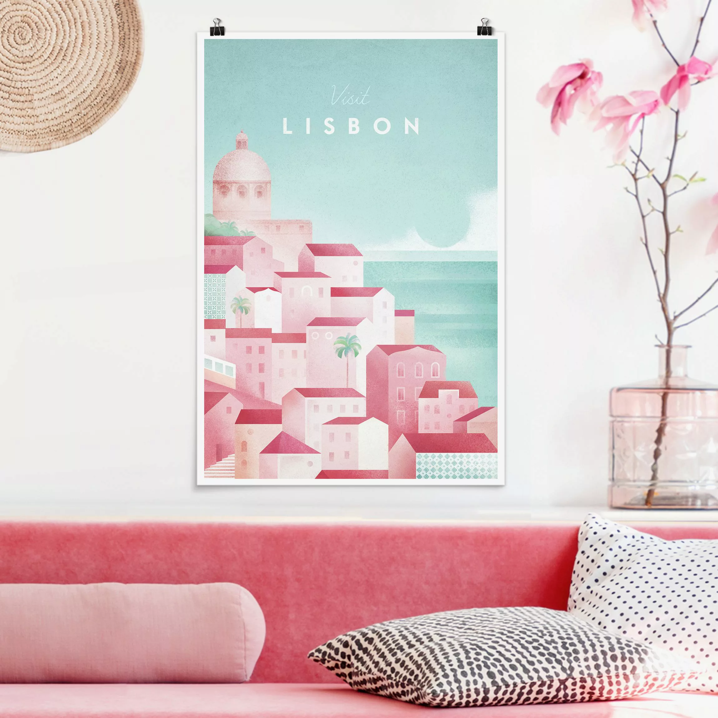 Poster Architektur & Skyline - Hochformat Reiseposter - Lissabon günstig online kaufen