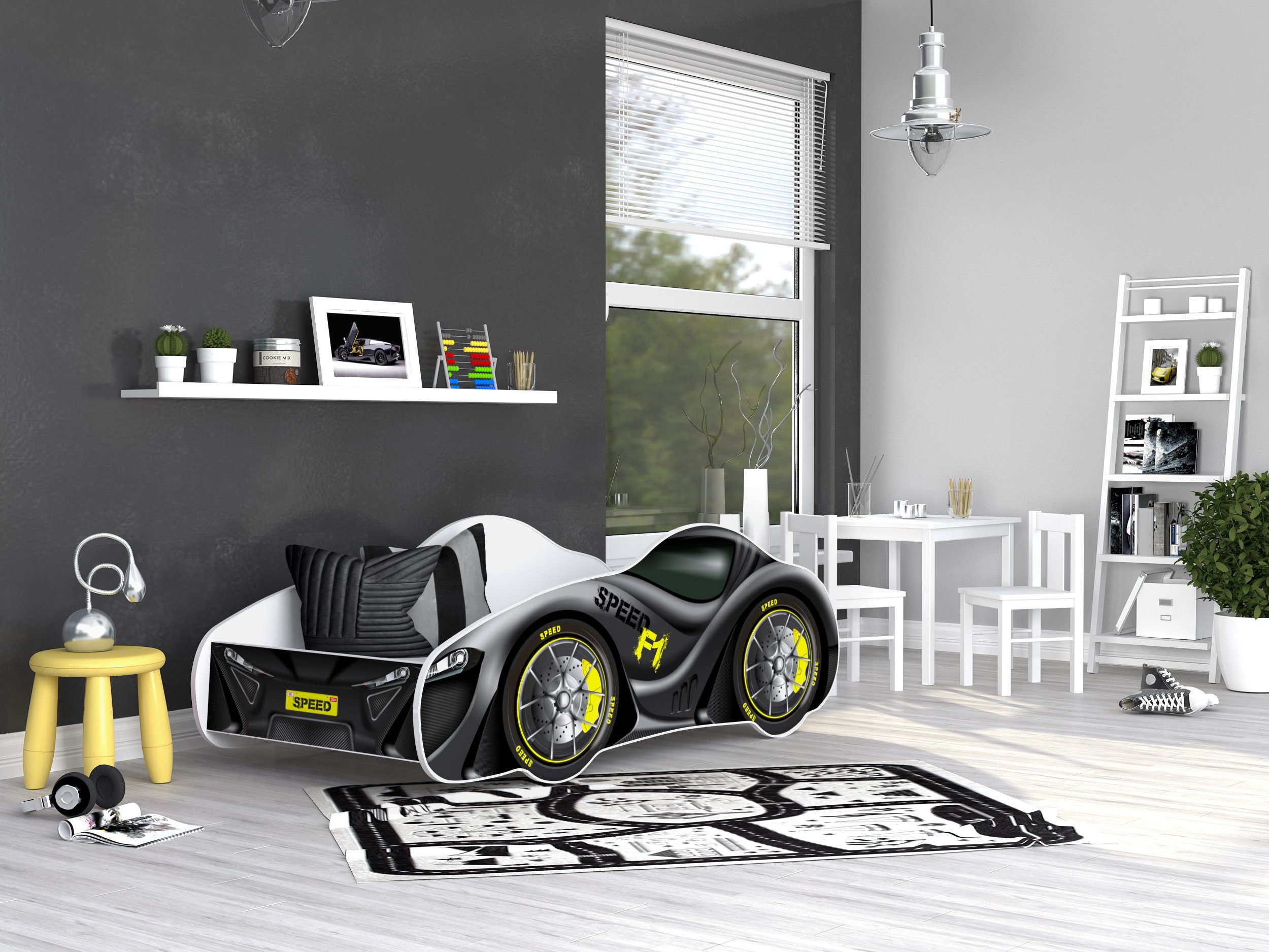 AJKmeble Autobett Kinderbett Jugendbett 70x140cm Gamerbett günstig online kaufen