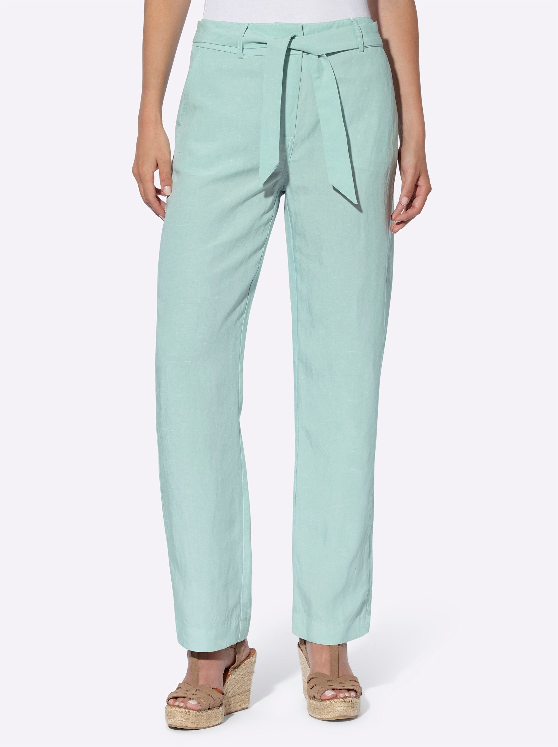 heine Jerseyhose Leinenhose Innenbeinlänge ca. 74 günstig online kaufen