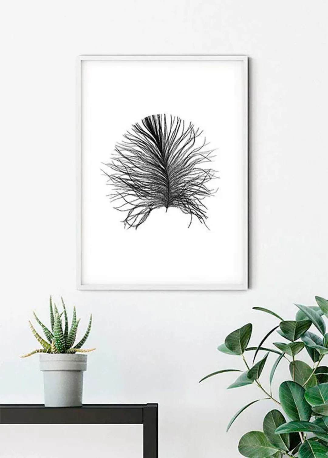 Komar Poster "Feather White", Federn, (1 St.), Kinderzimmer, Schlafzimmer, günstig online kaufen