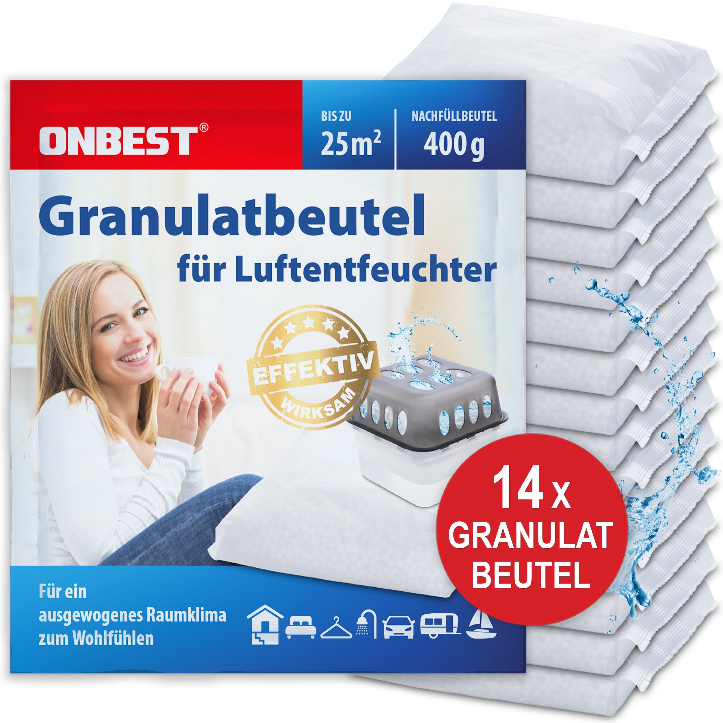 Onbest Luftentfeuchter-Nachfüllpack Set mit 14 x günstig online kaufen
