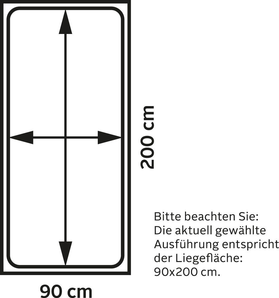 Relita Massivholzbett Nora, Buche massiv, ohne günstig online kaufen