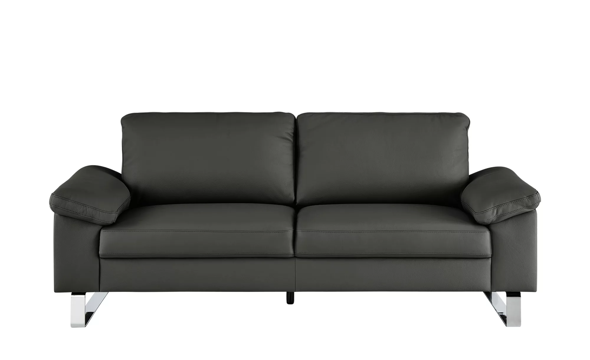 Max Schelling Ledersofa  Maximum - grau - 184 cm - 86 cm - 97 cm - Polsterm günstig online kaufen