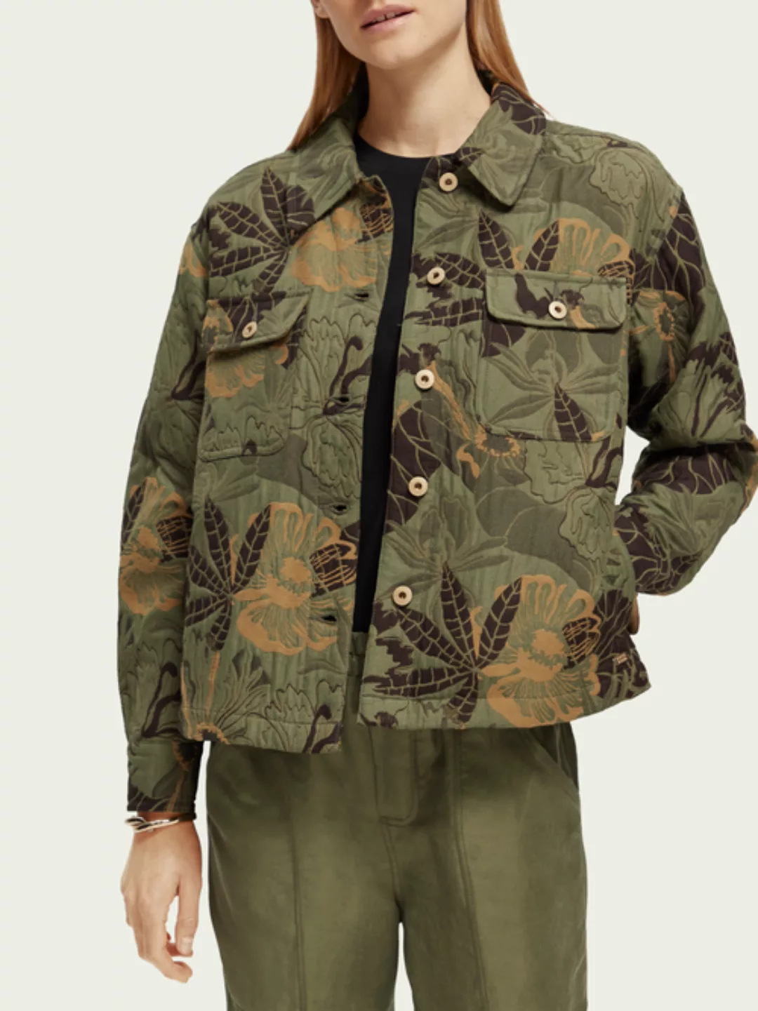 Scotch & Soda Utility-Overshirt mit Print günstig online kaufen