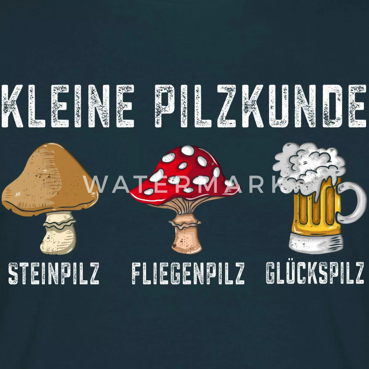 Spreadshirt T-Shirt Kleine Pilzkunde Bier Geschenk günstig online kaufen