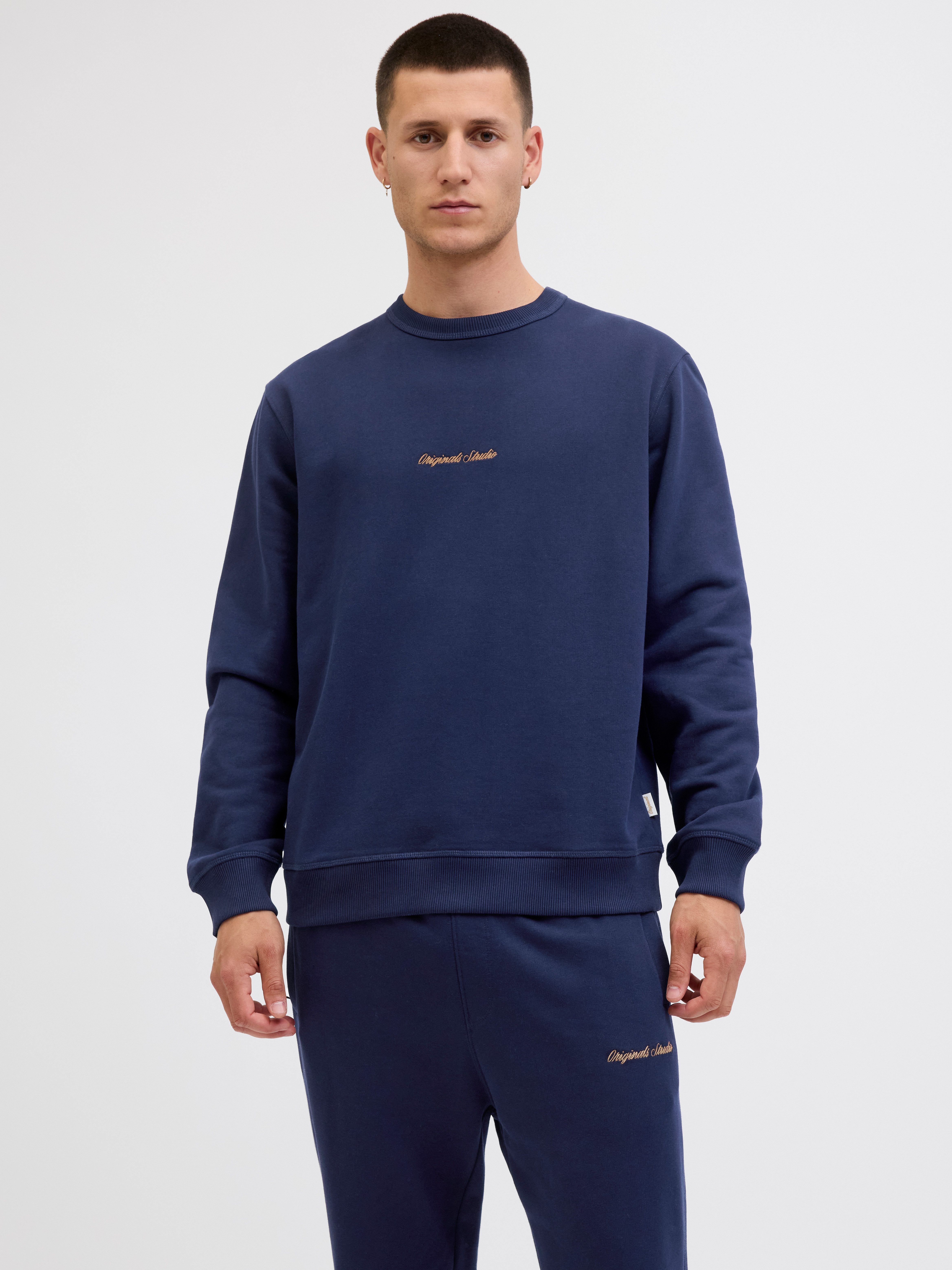 Jack & Jones Herren Sweatshirt JORNORREBRO EMB SWEAT CREW - Relaxed Fit günstig online kaufen