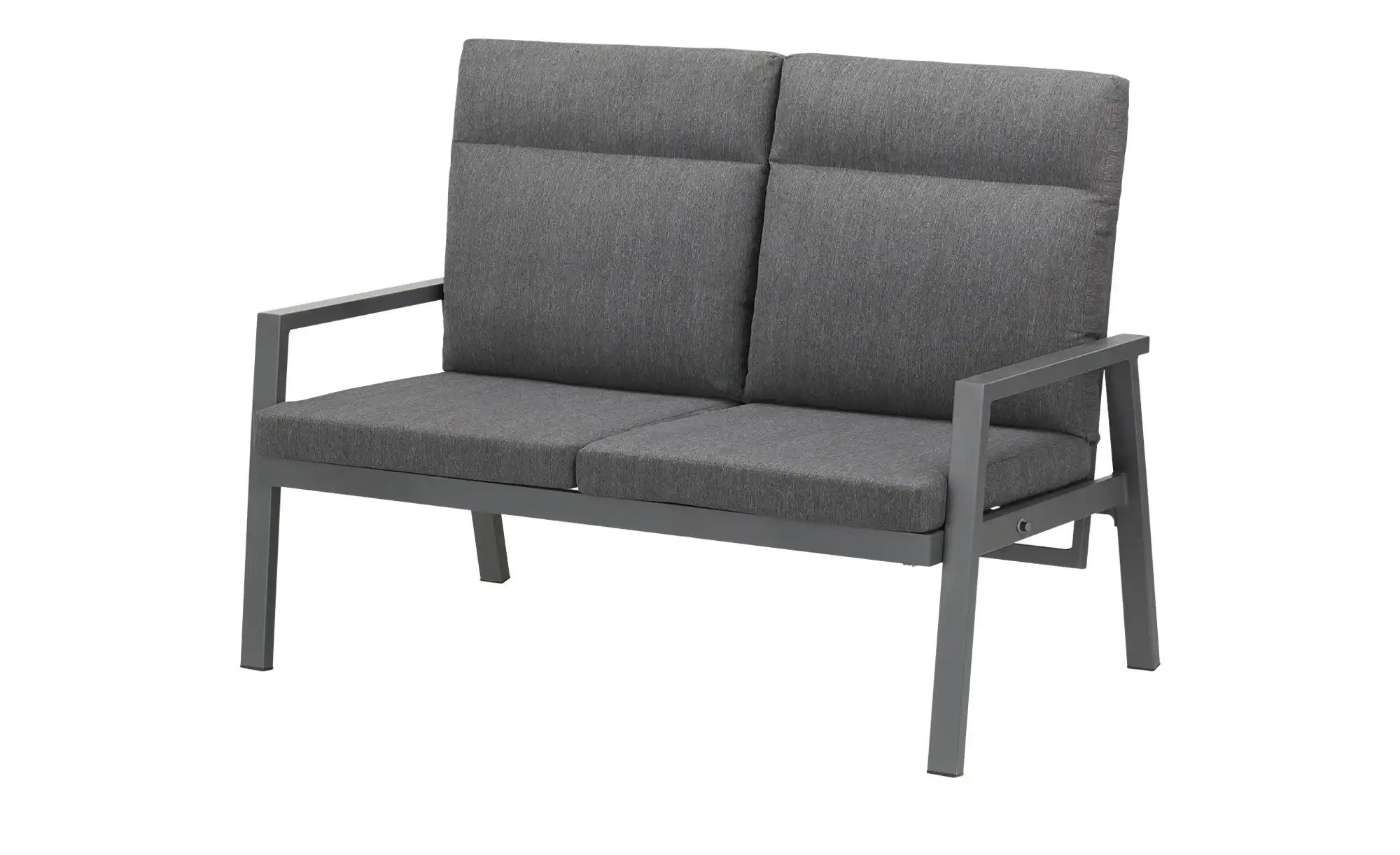 Gartensofa 2 - Sitzer mit verstellbarer Rückenlehne Bristol ¦ grau ¦ Maße ( günstig online kaufen