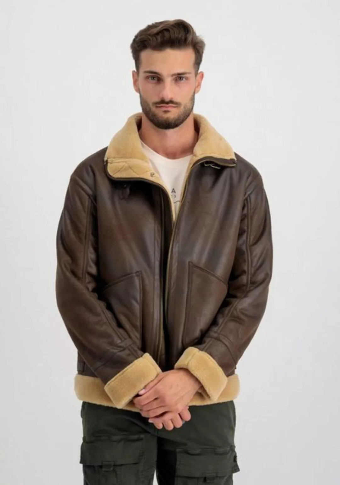 Alpha Industries Lederjacke ALPHA INDUSTRIES Men - Leather & Faux Jackets B günstig online kaufen