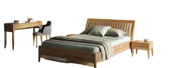 Xlmoebel Bett Massives Holzbett für das Schlafzimmer aus echtem Holz (1-tlg günstig online kaufen