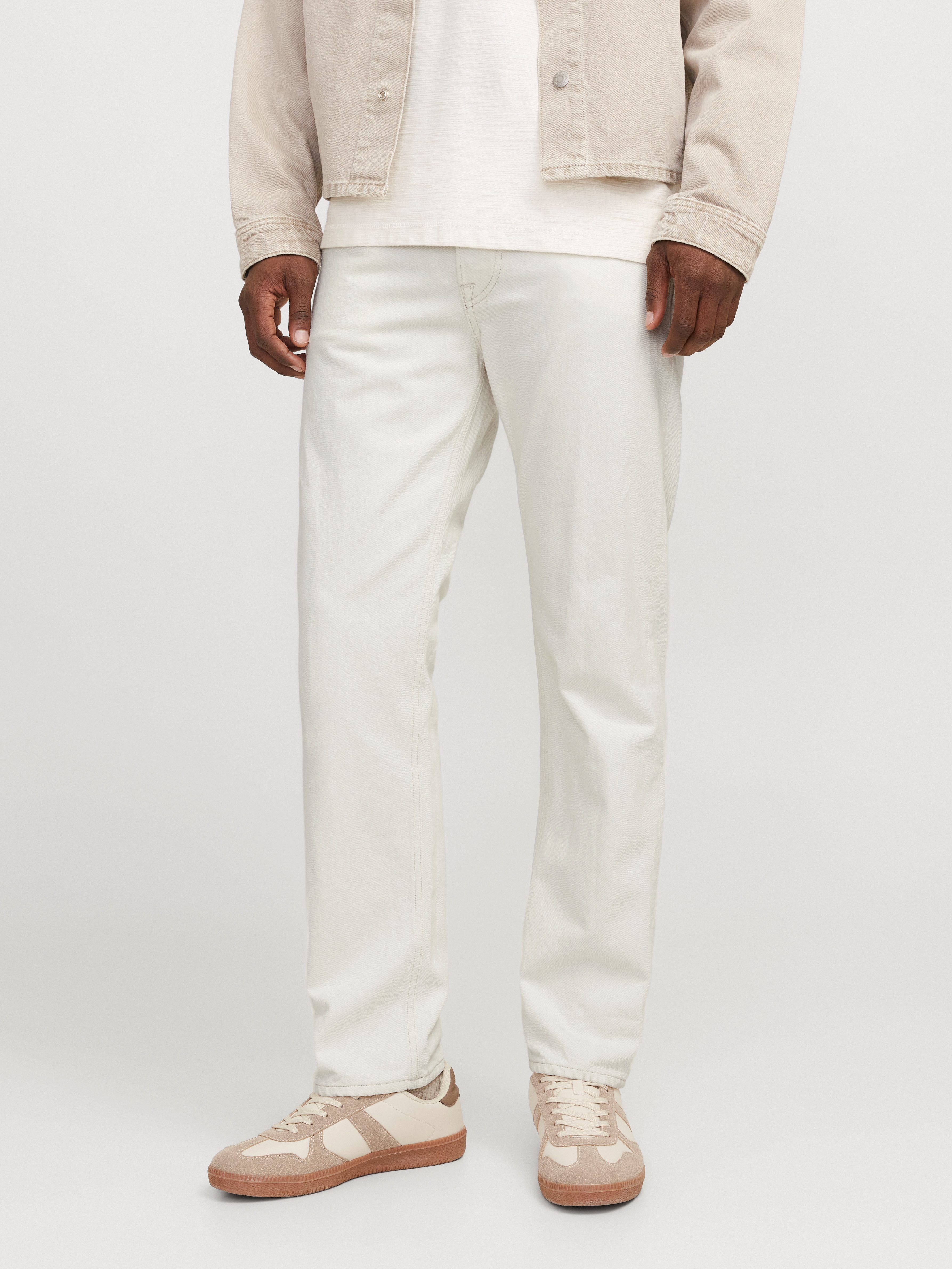 Jack & Jones Herren Jeans JJICHRIS JJCOOPER AM 900 - Relaxed Fit - Beige - günstig online kaufen