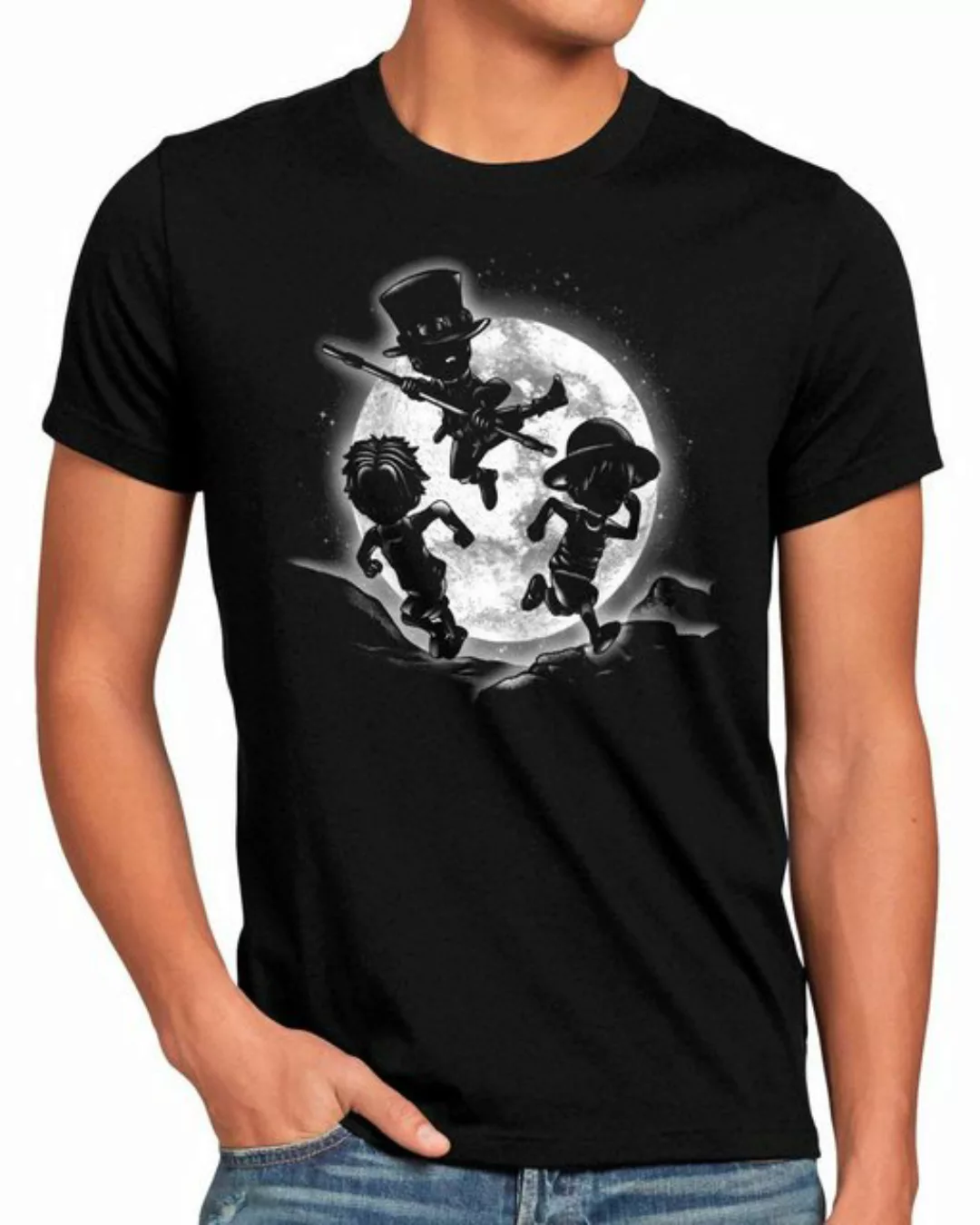 style3 Print-Shirt Herren T-Shirt Moonlight Brothers japan anime luffy mang günstig online kaufen
