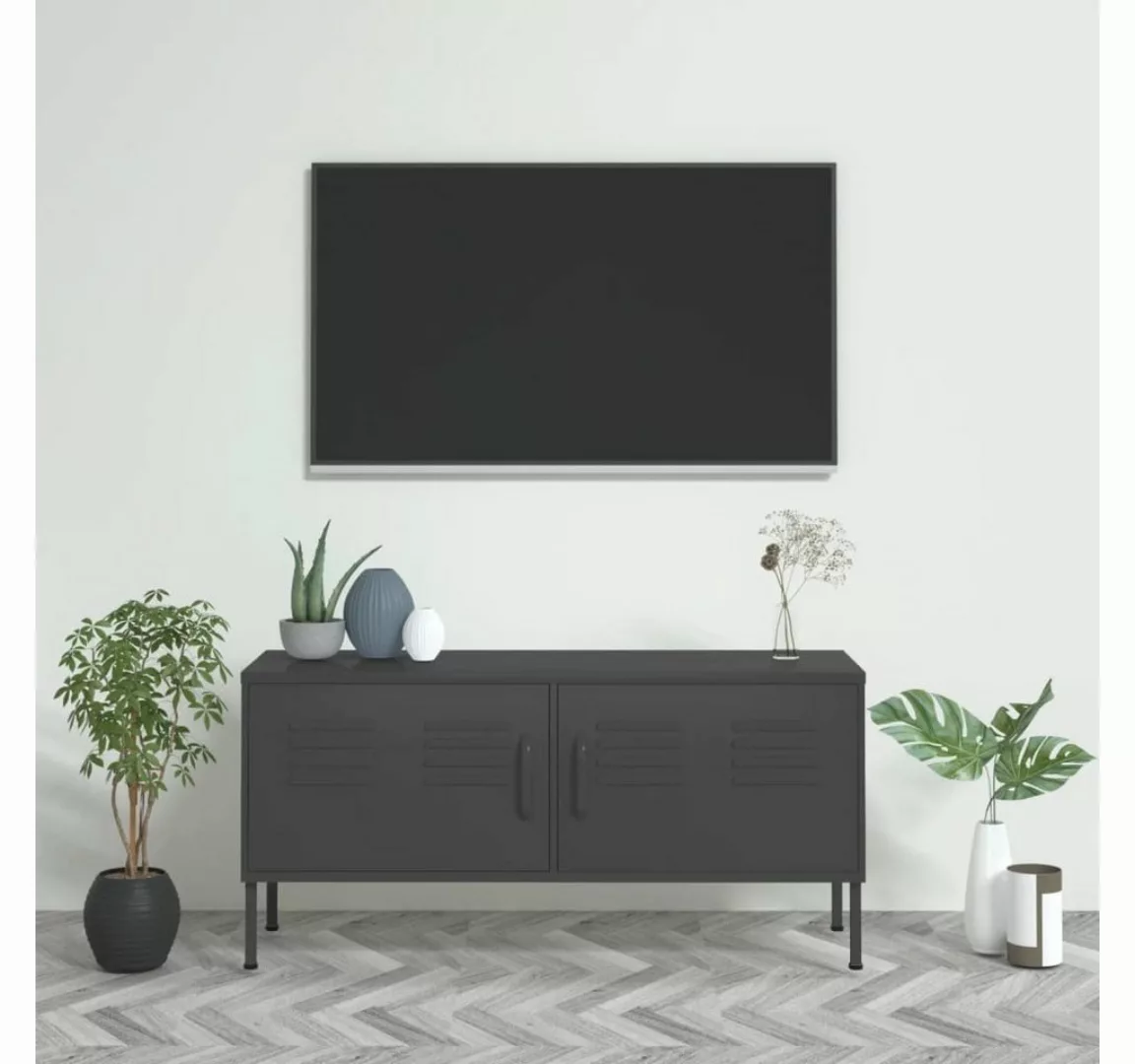 furnicato TV-Schrank Anthrazit 105x35x50 cm Stahl günstig online kaufen