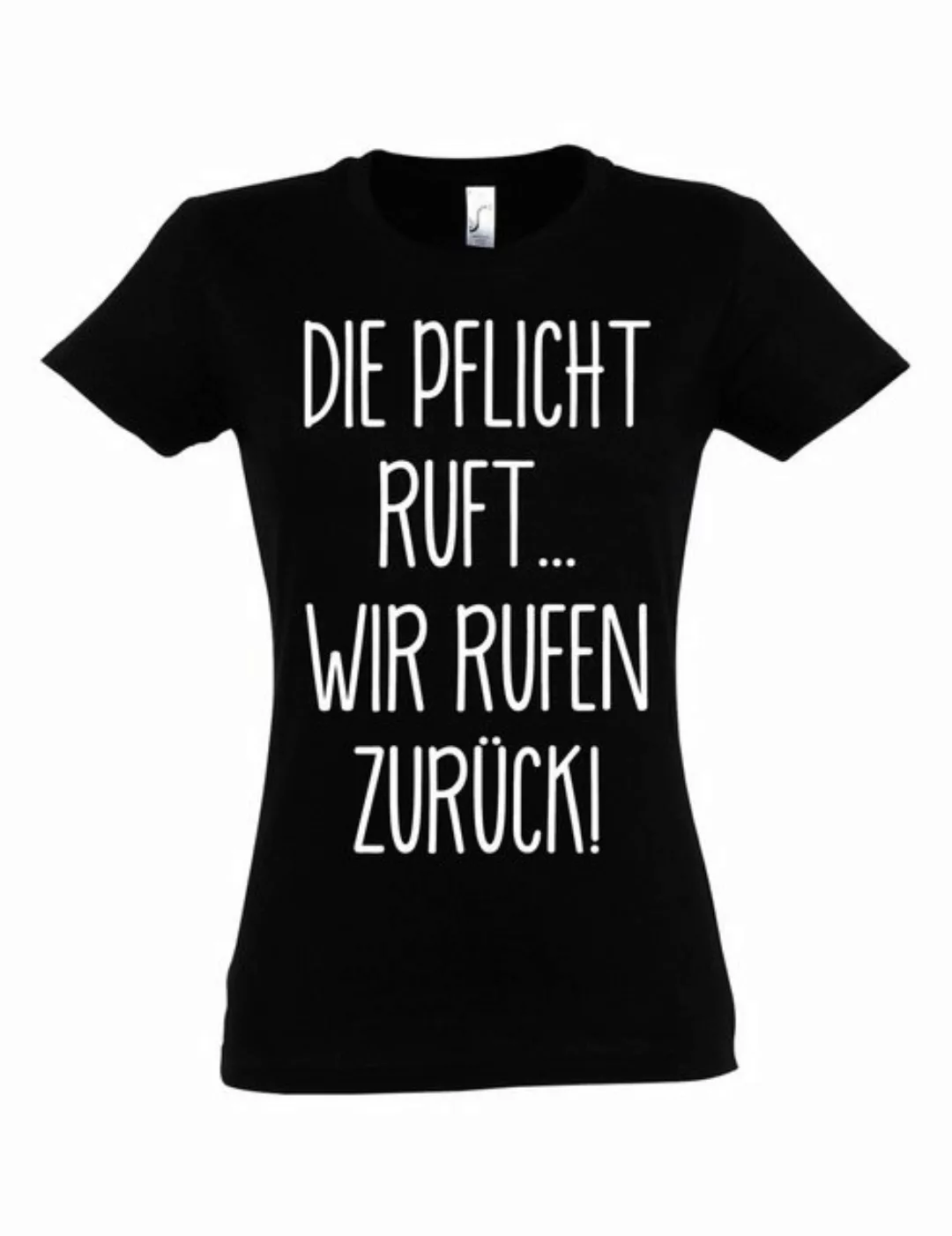 Youth Designz Print-Shirt Frauen T-Shirt "Die Pflicht ruft" Fun-Print lusti günstig online kaufen