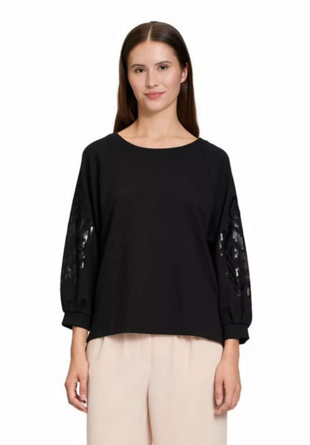 Betty Barclay 3/4-Arm-Shirt Betty Barclay Sweatshirt mit Trompetenärmeln (1 günstig online kaufen