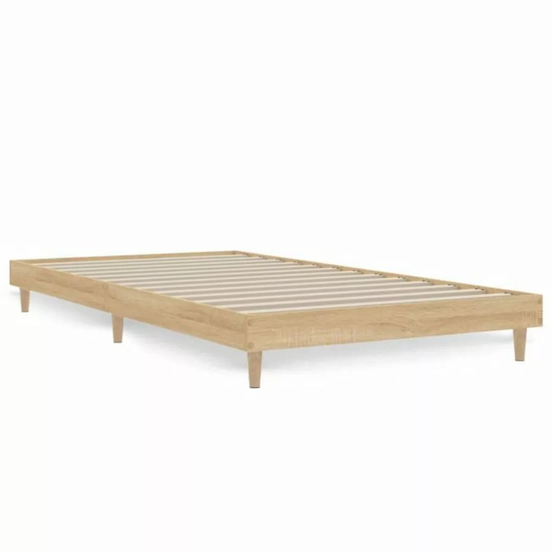 furnicato Bettgestell ohne Matratze Sonoma-Eiche 90x200 cm Holzwerkstoff günstig online kaufen