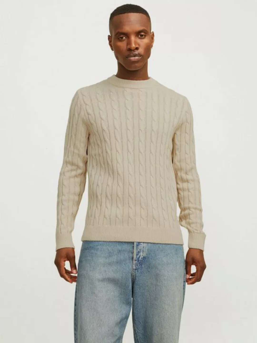 Jack & Jones Rundhalspullover "JJEROSS KNIT CREW NECK SN" günstig online kaufen