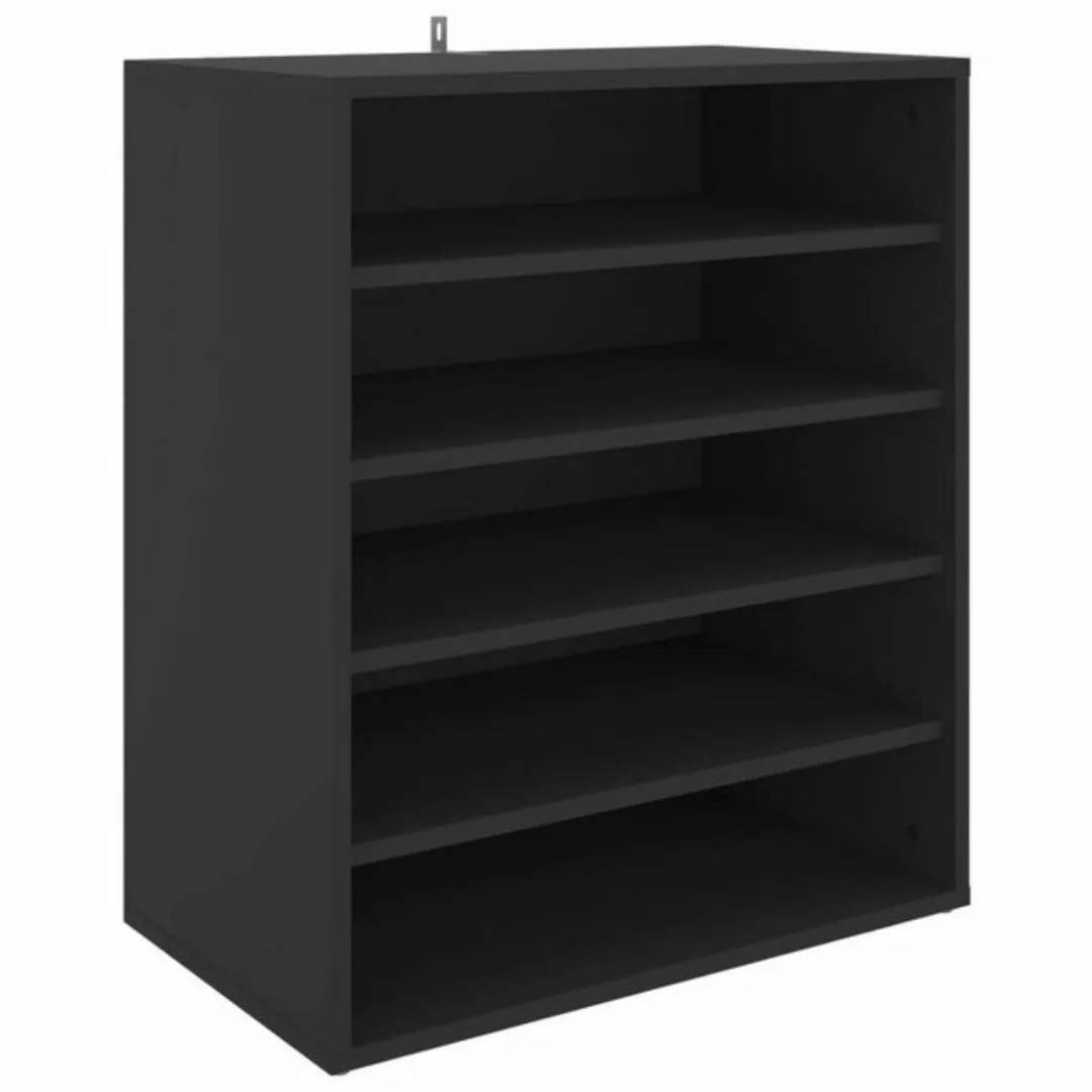 furnicato Hängeschuhschrank Schuhschrank Schwarz 60x35x70 cm Holzwerkstoff günstig online kaufen