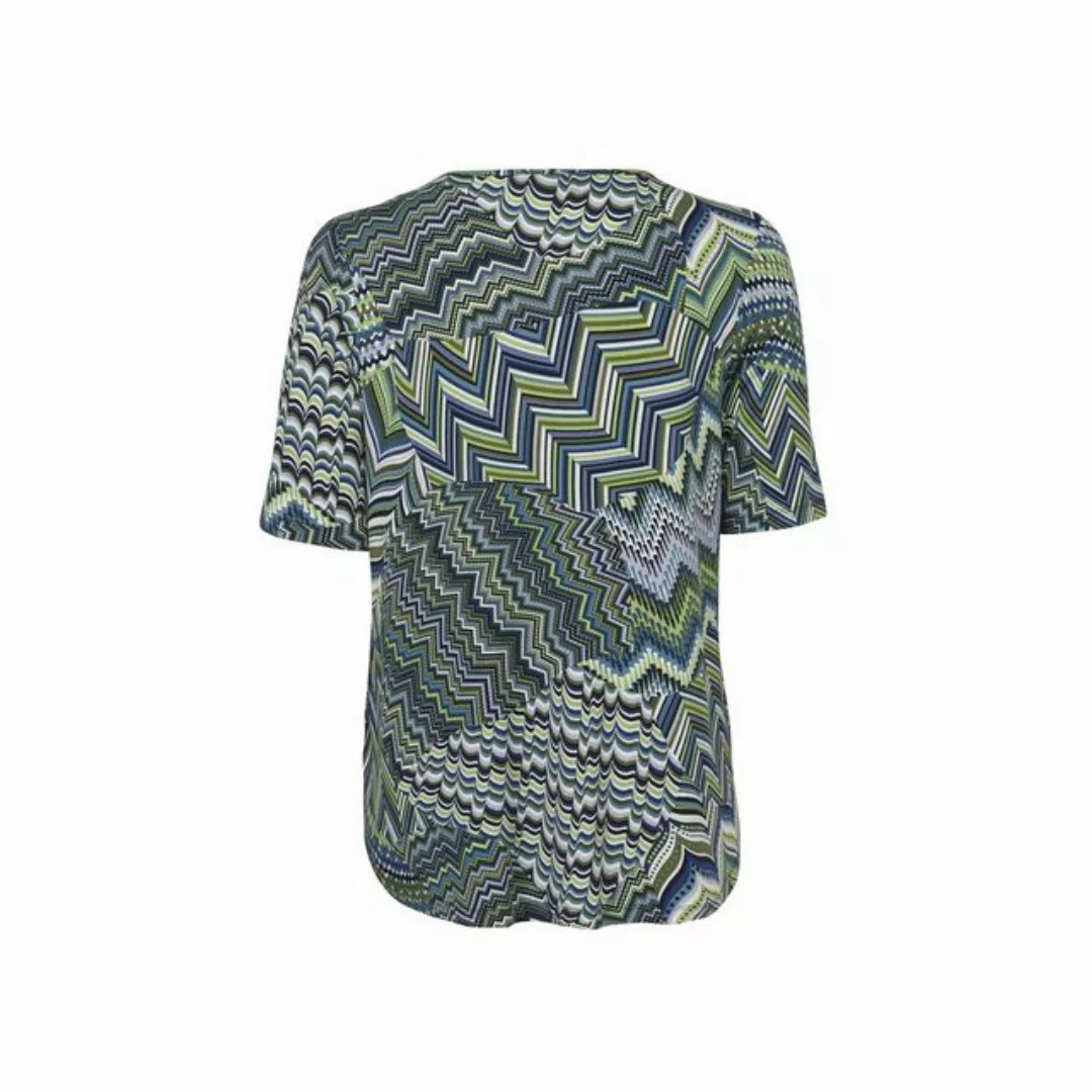 VIA APPIA DUE V-Shirt mit Zick-Zack-Muster günstig online kaufen