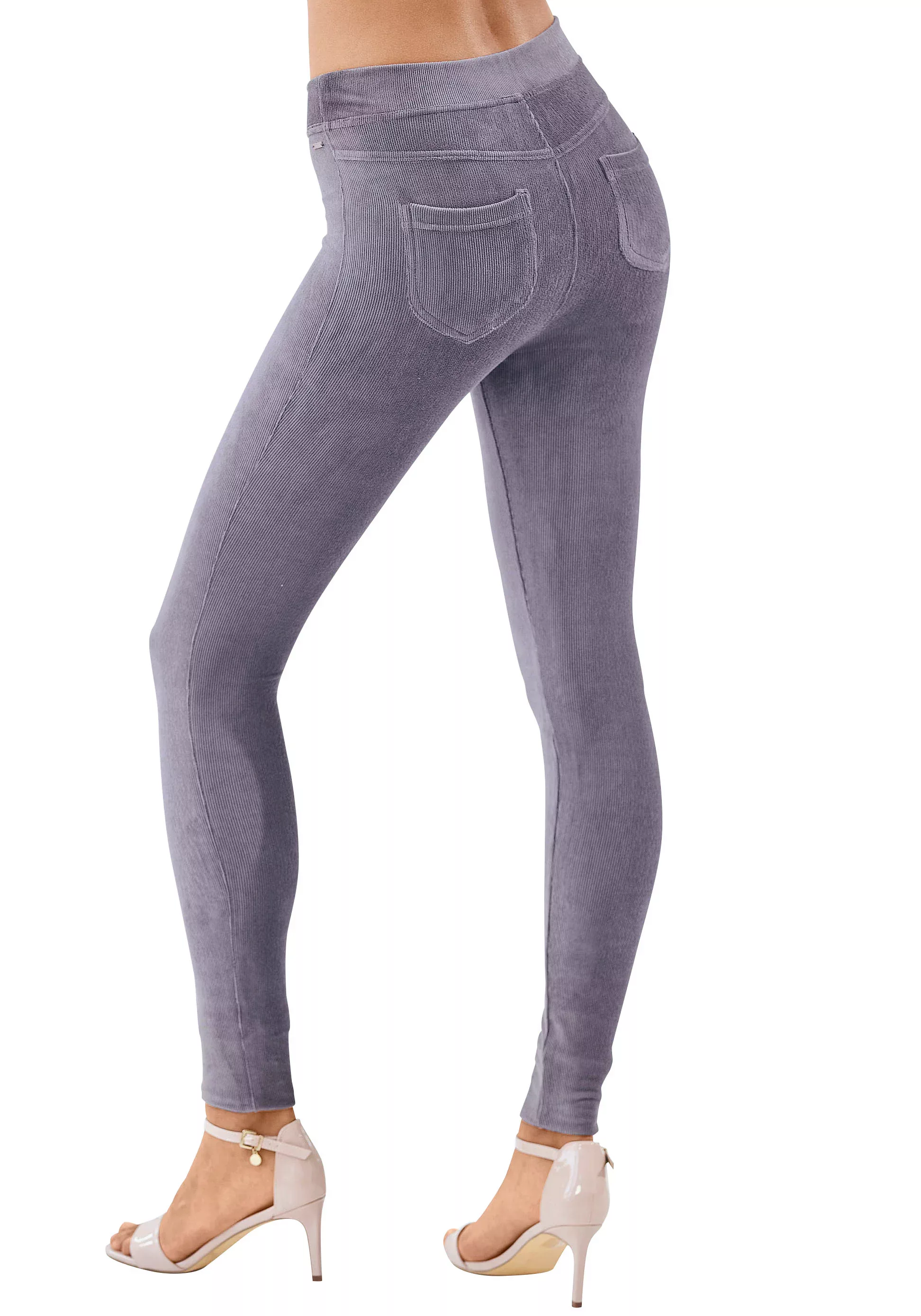 LASCANA Leggings aus weichem Material in Cord-Optik, Loungewear günstig online kaufen