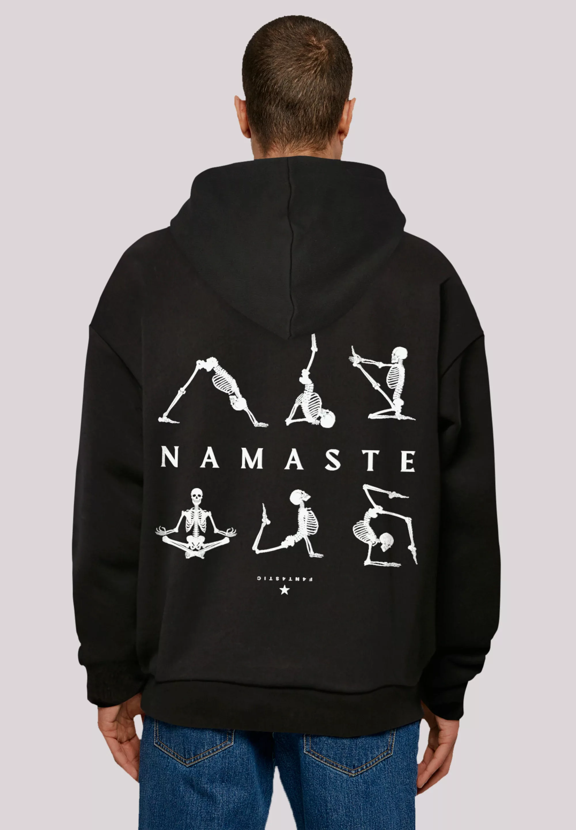 F4NT4STIC Kapuzenpullover "Namaste Yoga Skelett Halloween", Print günstig online kaufen