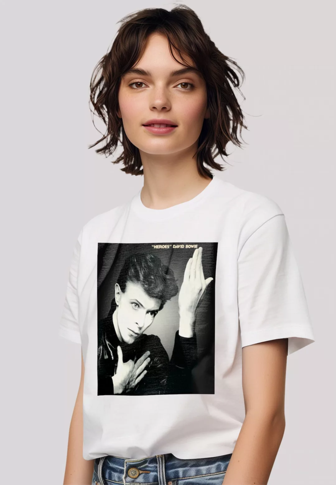 F4NT4STIC T-Shirt "David Bowie Heroes Album Cover", Premium Qualität günstig online kaufen