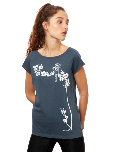 Damen T-shirt Catlove Aus Biobaumwolle günstig online kaufen
