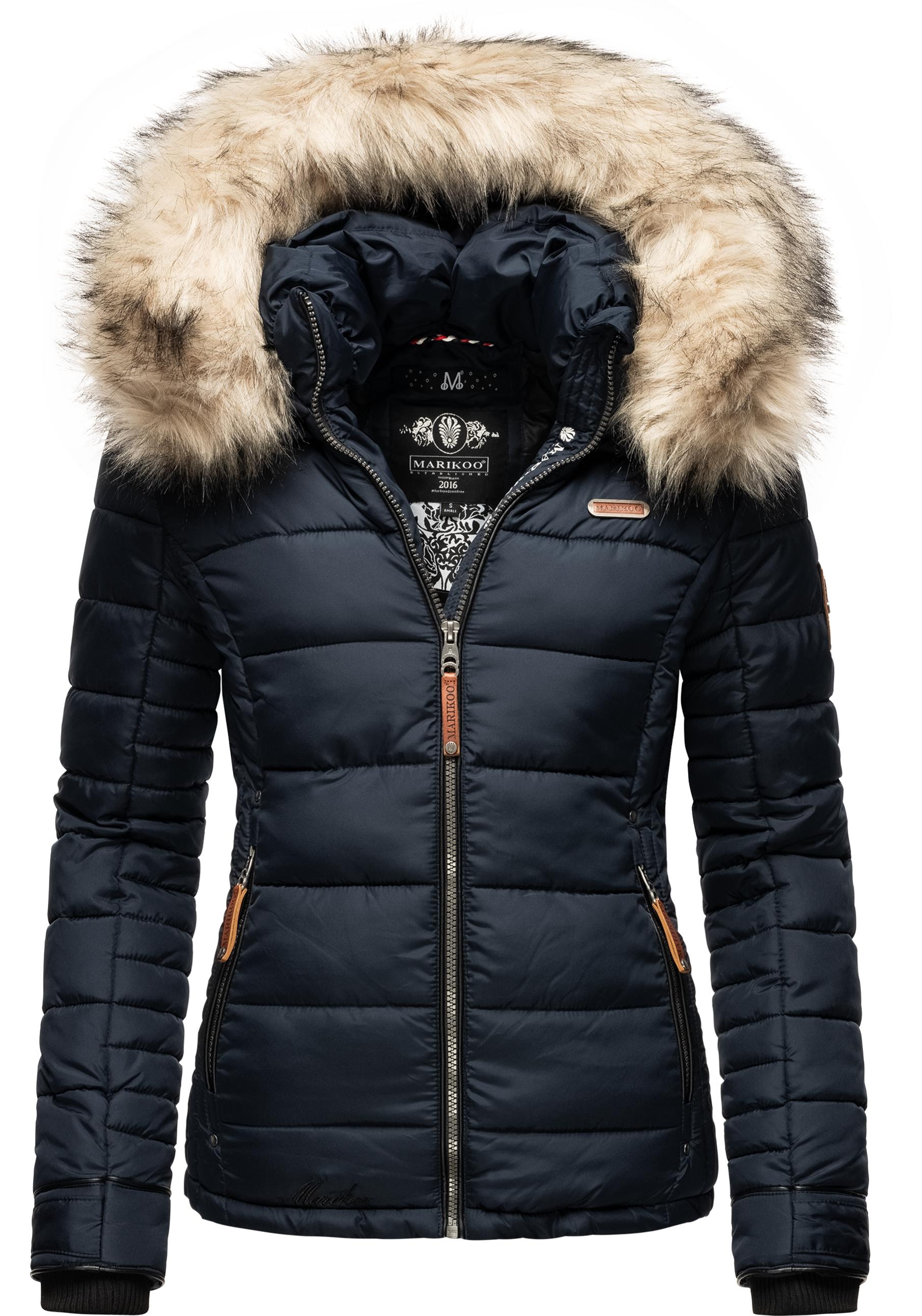 Marikoo Winterjacke "Lerikaa", mit Kapuze, Winter Steppjacke mit abnehmbare günstig online kaufen