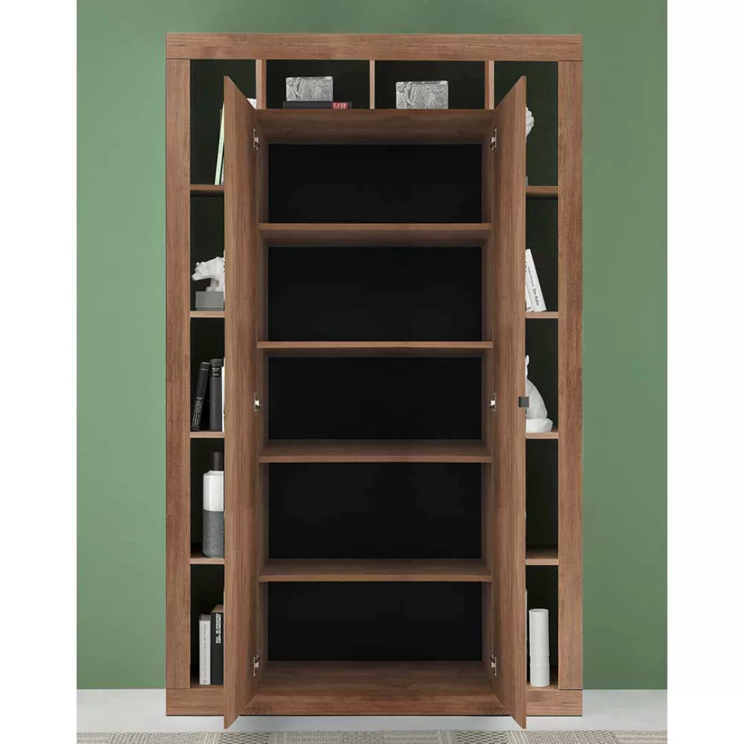 Wohnzimmer Bücherschrank in Holzoptik Naturfarben 217 cm hoch günstig online kaufen