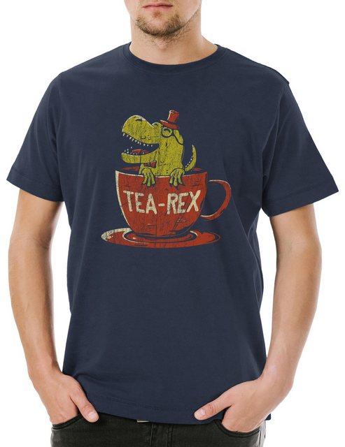 Urban Backwoods Print-Shirt Tea-Rex II Herren T-Shirt Tyrannosaurus Tea Tee günstig online kaufen