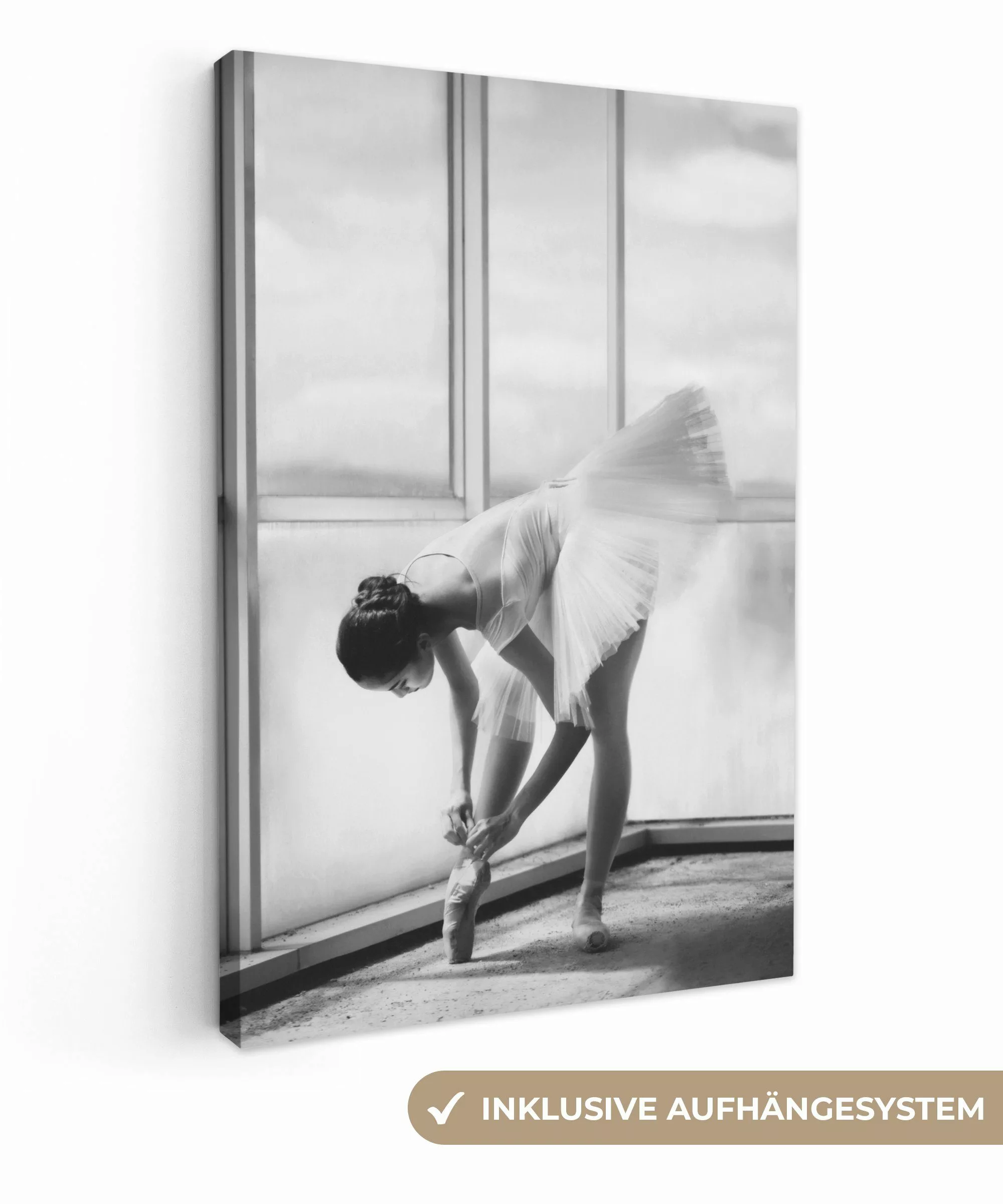 OneMillionCanvasses® Leinwandbild Frau - Ballett - günstig online kaufen
