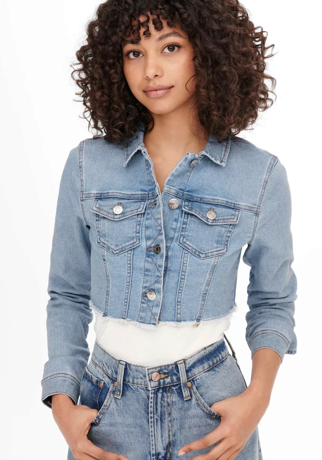 Only Damen Jeansjacke ONLWONDER - Regular Fit günstig online kaufen