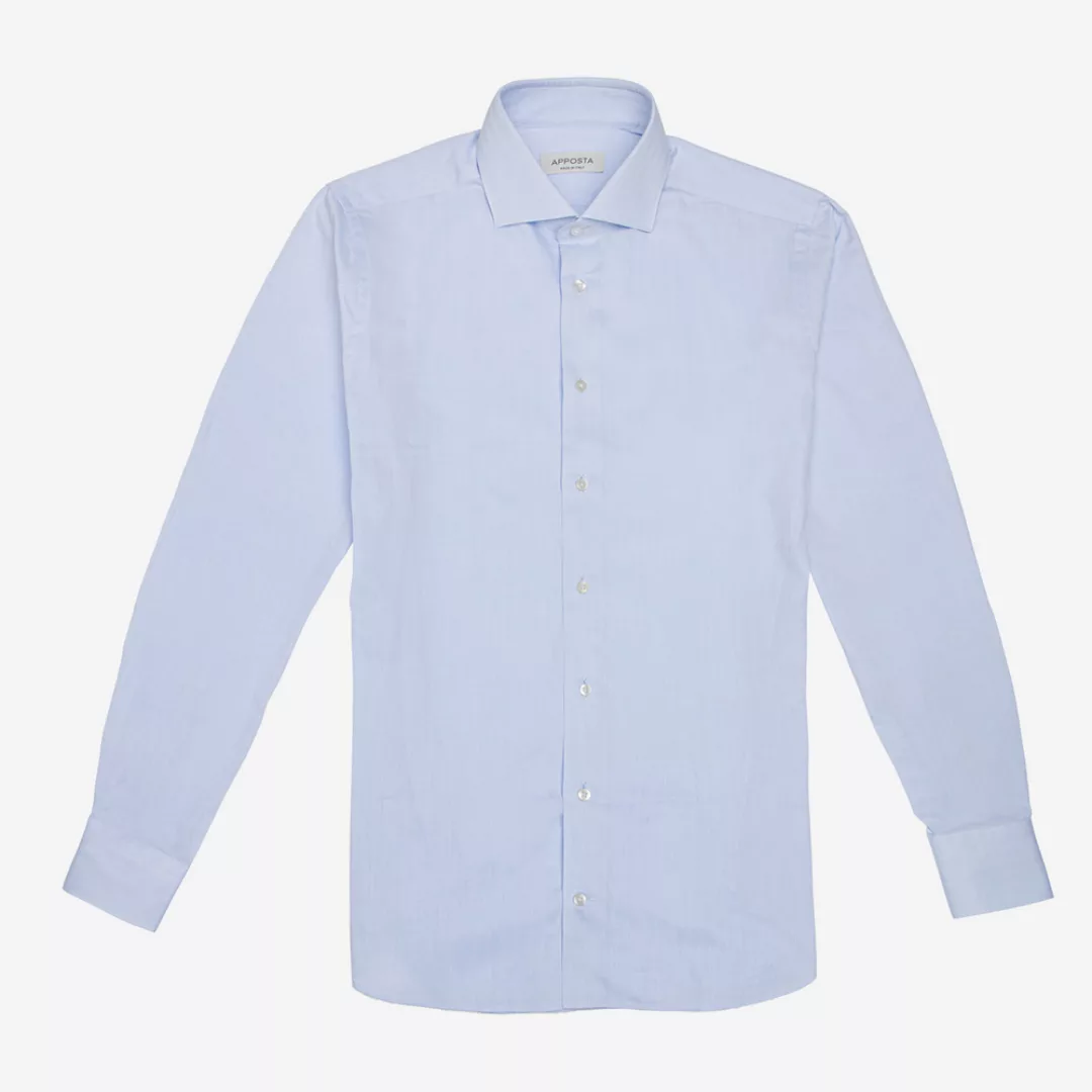 Hemd  einfarbig  hellblau 100% reine baumwolle twill, kragenform  spreizkra günstig online kaufen