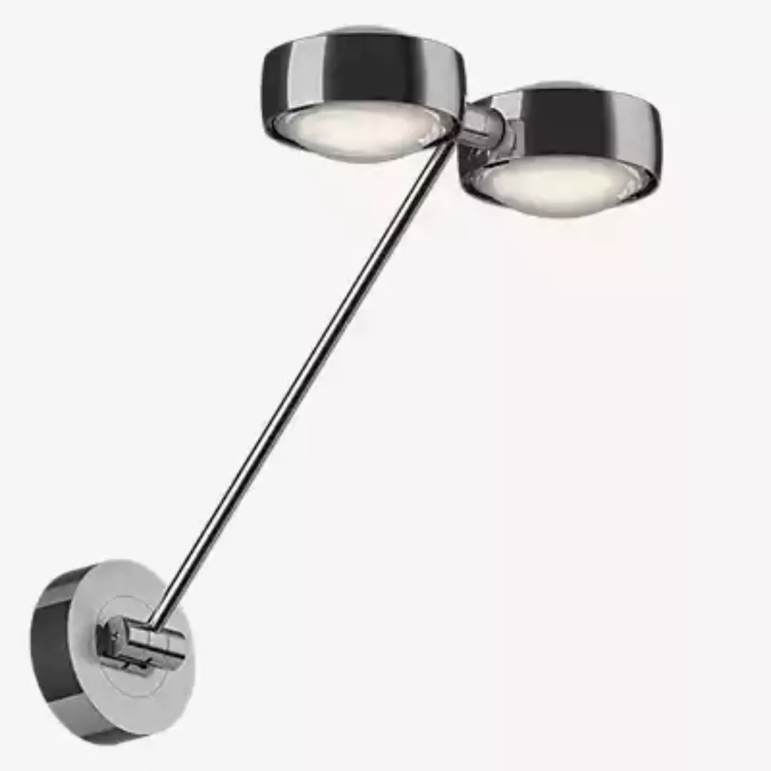 Occhio Sento Parete Doppio 40 Up D Wandleuchte LED, Kopf chrom glänzend/Bod günstig online kaufen