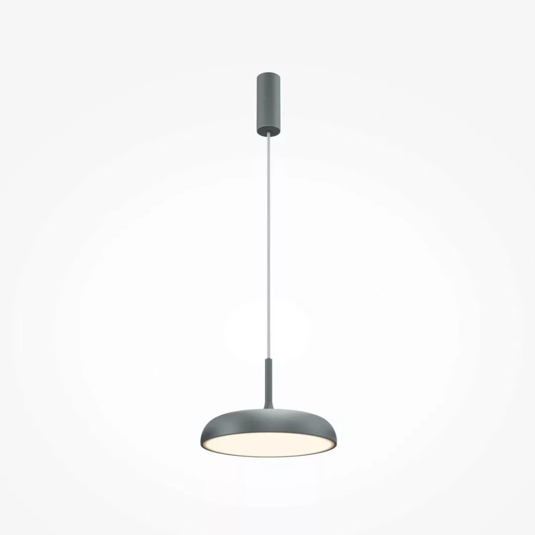 Maytoni LED-Hängeleuchte Gerhard, grau, Ø 30 cm, Metall günstig online kaufen