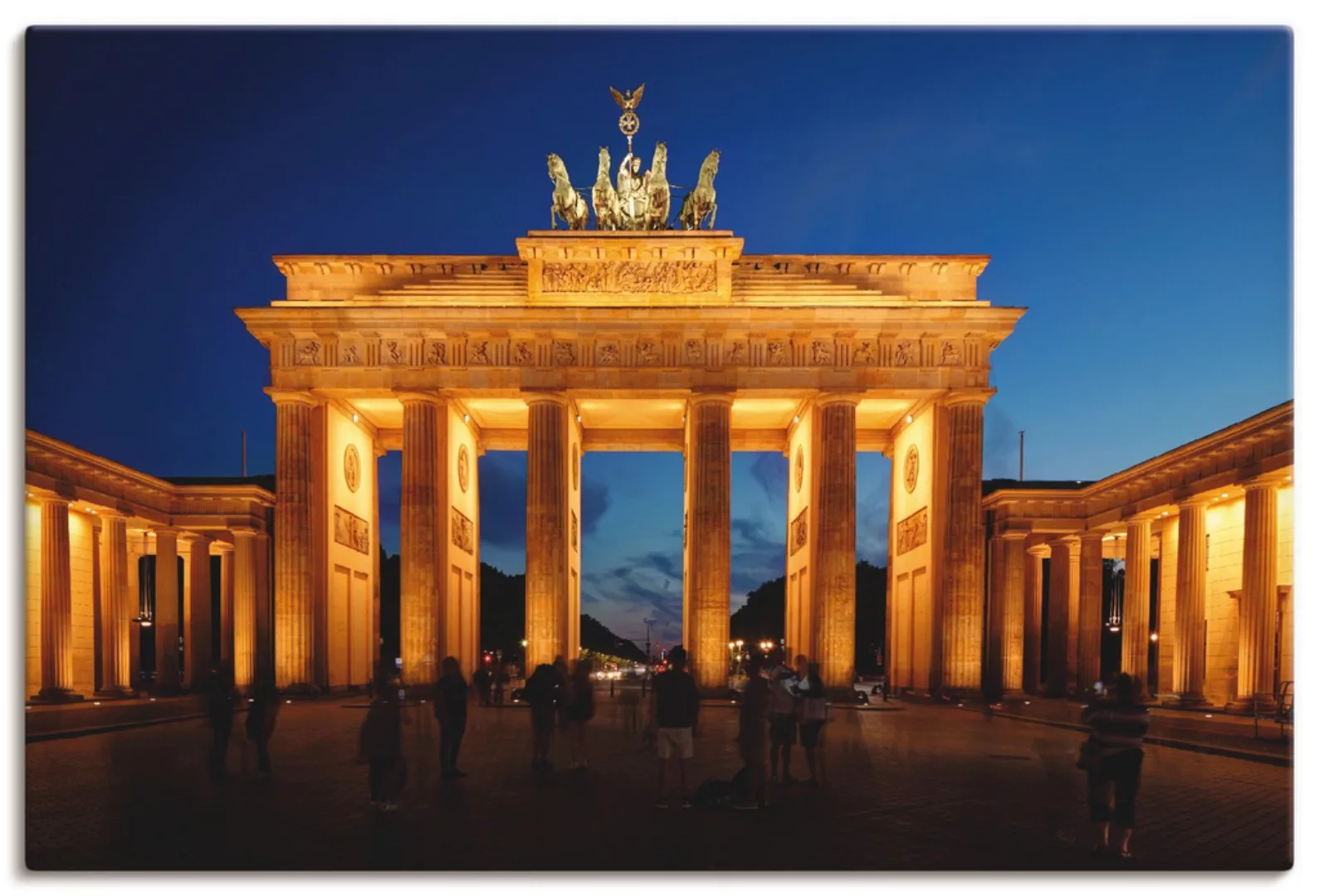 Artland Wandbild "Brandenburger Tor bei Abenddämmerung", Gebäude, (1 St.), günstig online kaufen