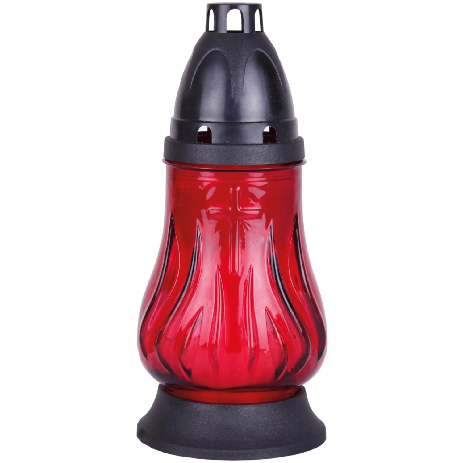 HS Candle Grablicht Glas Tulpe Rot günstig online kaufen