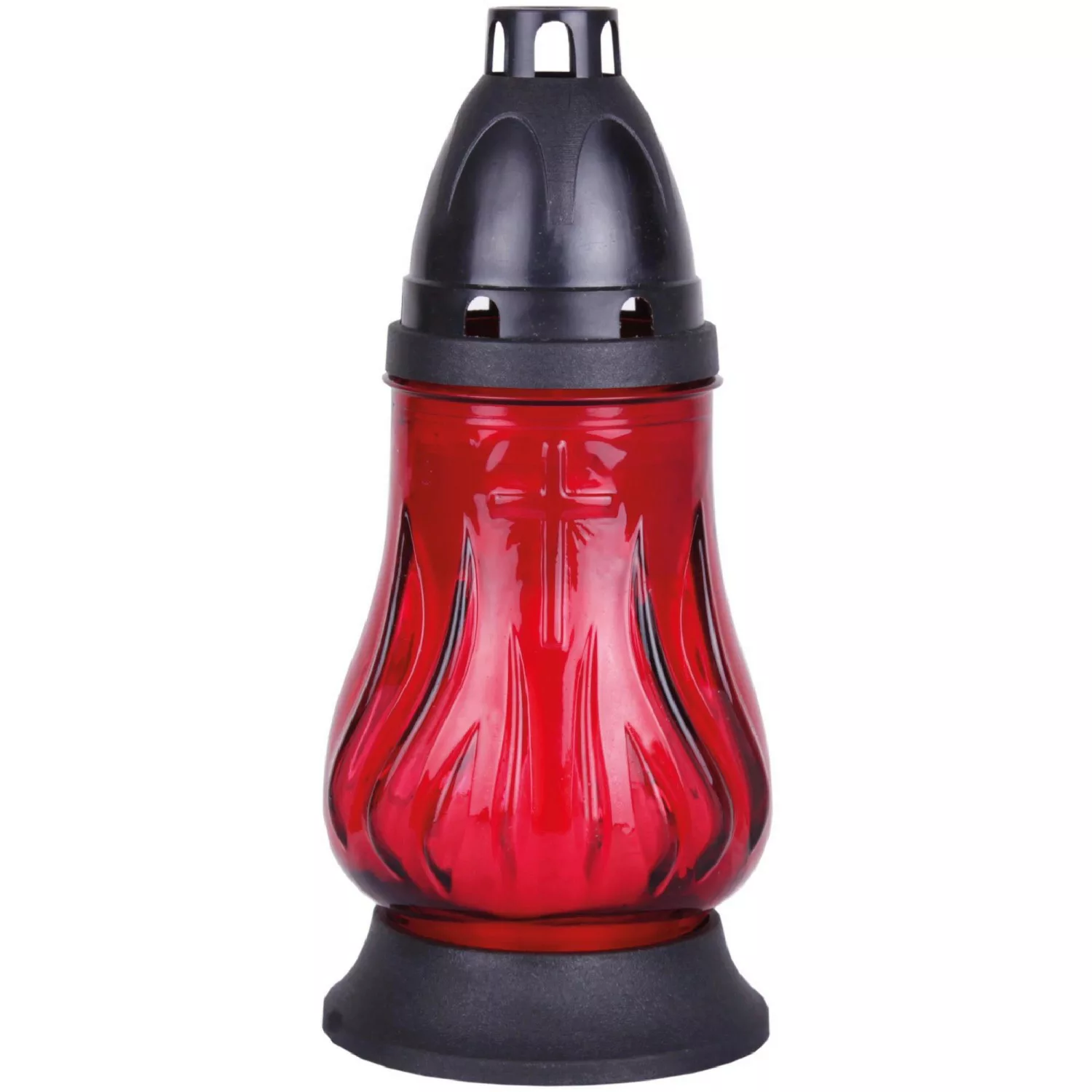 HS Candle Grablicht Glas Tulpe Rot günstig online kaufen