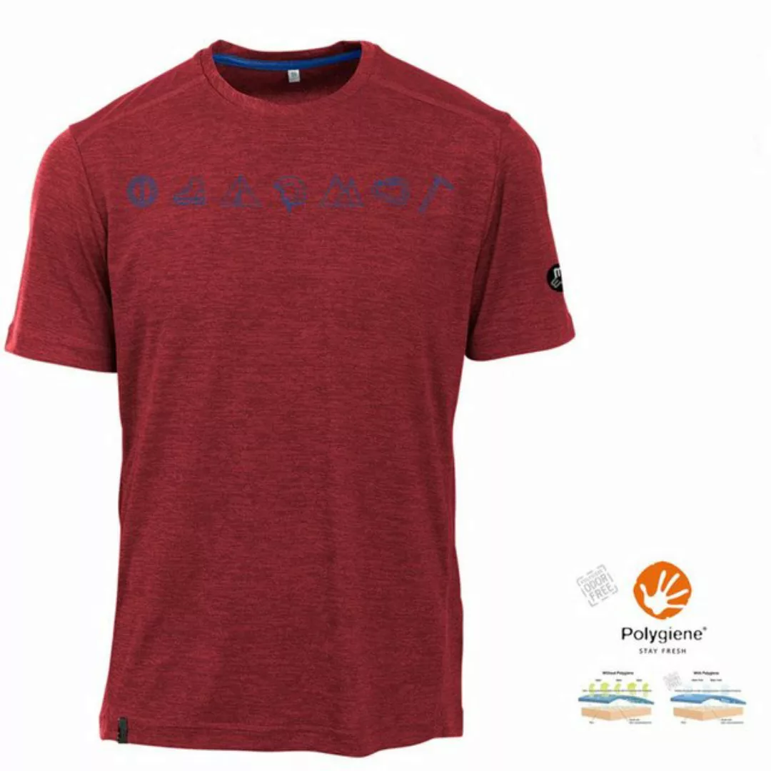 Maul T-Shirt Maul - Grinberg Fresh 2 antibakterielles Herren T-Shirt, rot günstig online kaufen