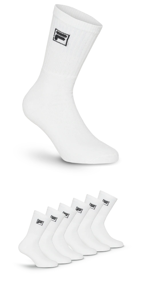 Fila Sportsocken "UNISEX CREW TENNIS FULL TERRY SOCKS", (6 Paar), klassisch günstig online kaufen