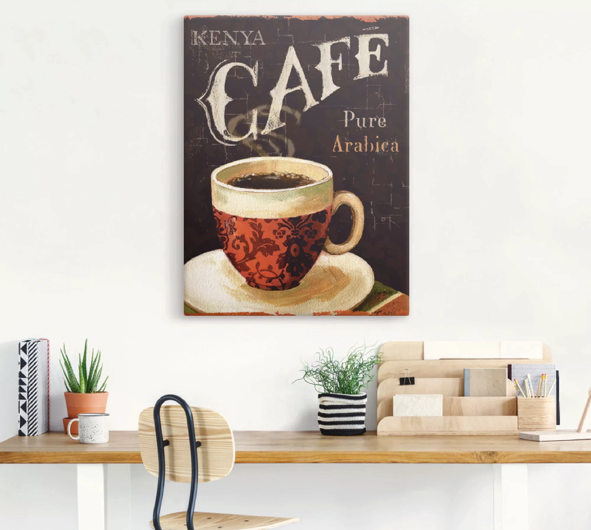 Artland Wandbild "Heutiger Kaffee I", Getränke, (1 St.), als Leinwandbild, günstig online kaufen