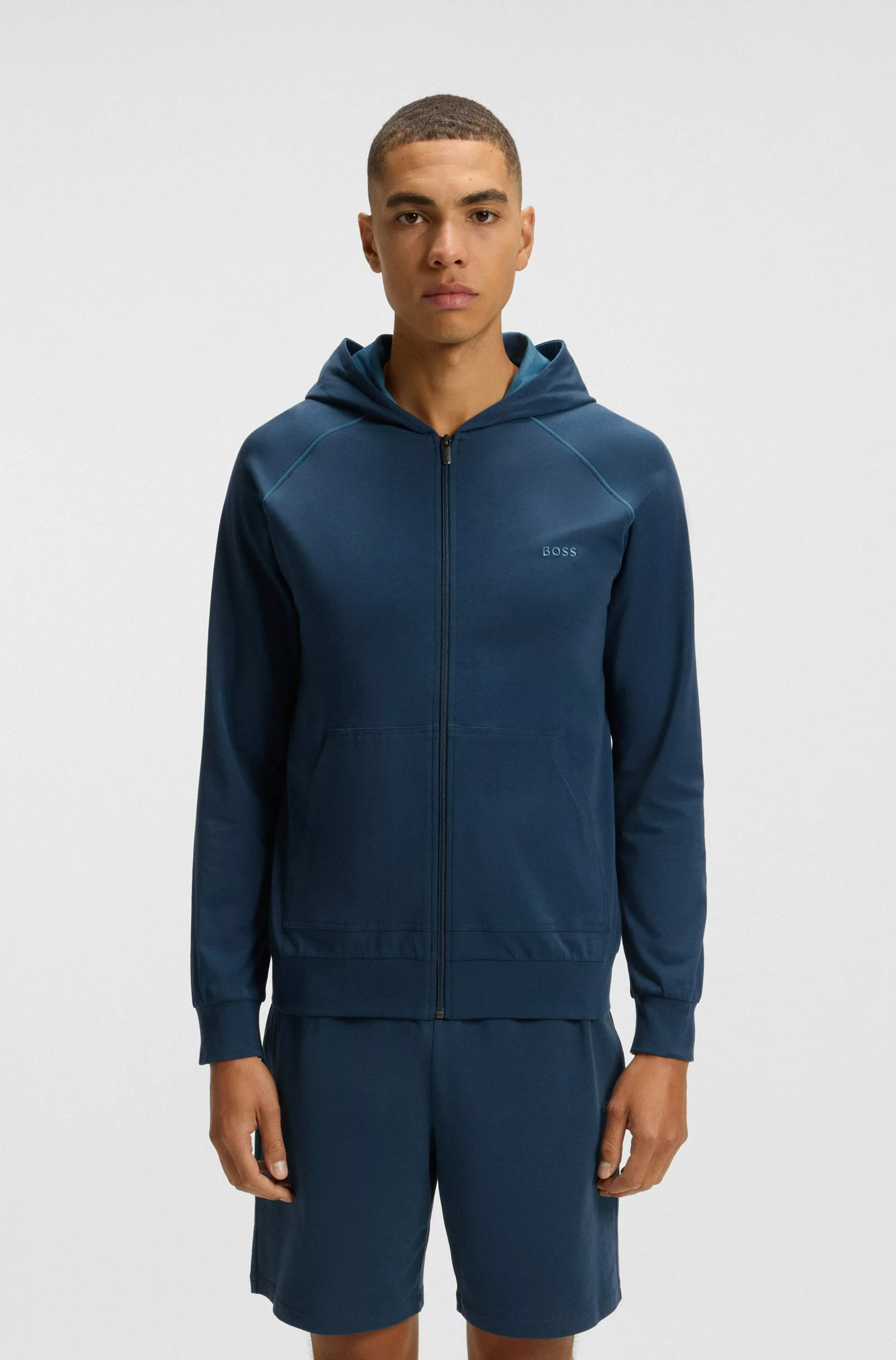 BOSS Kapuzensweatjacke "Mix&Match Jacket H", mit Kängurutasche günstig online kaufen