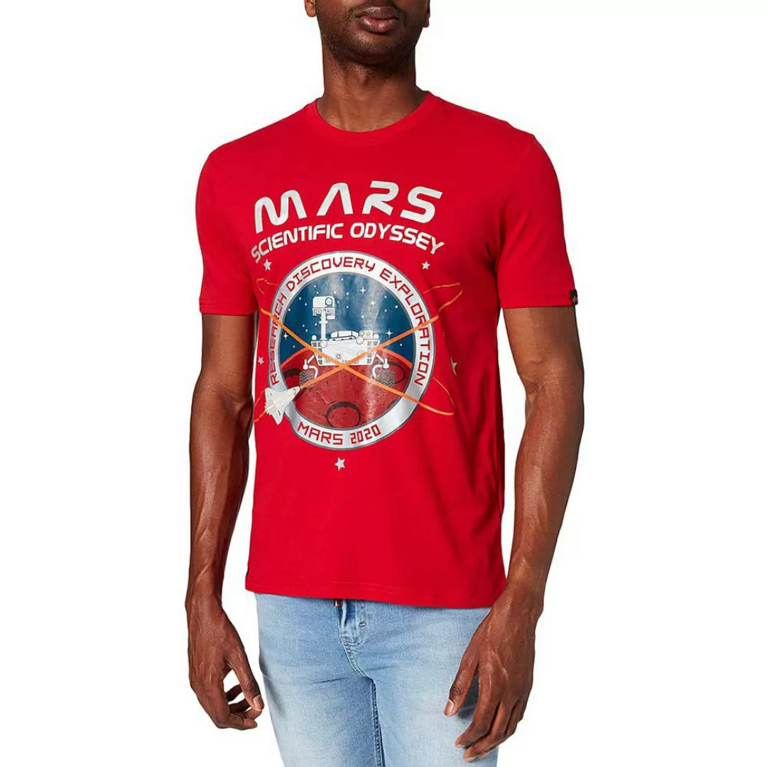 Alpha Industries Missiono Mars Kurzärmeliges T-shirt S Speed Red günstig online kaufen