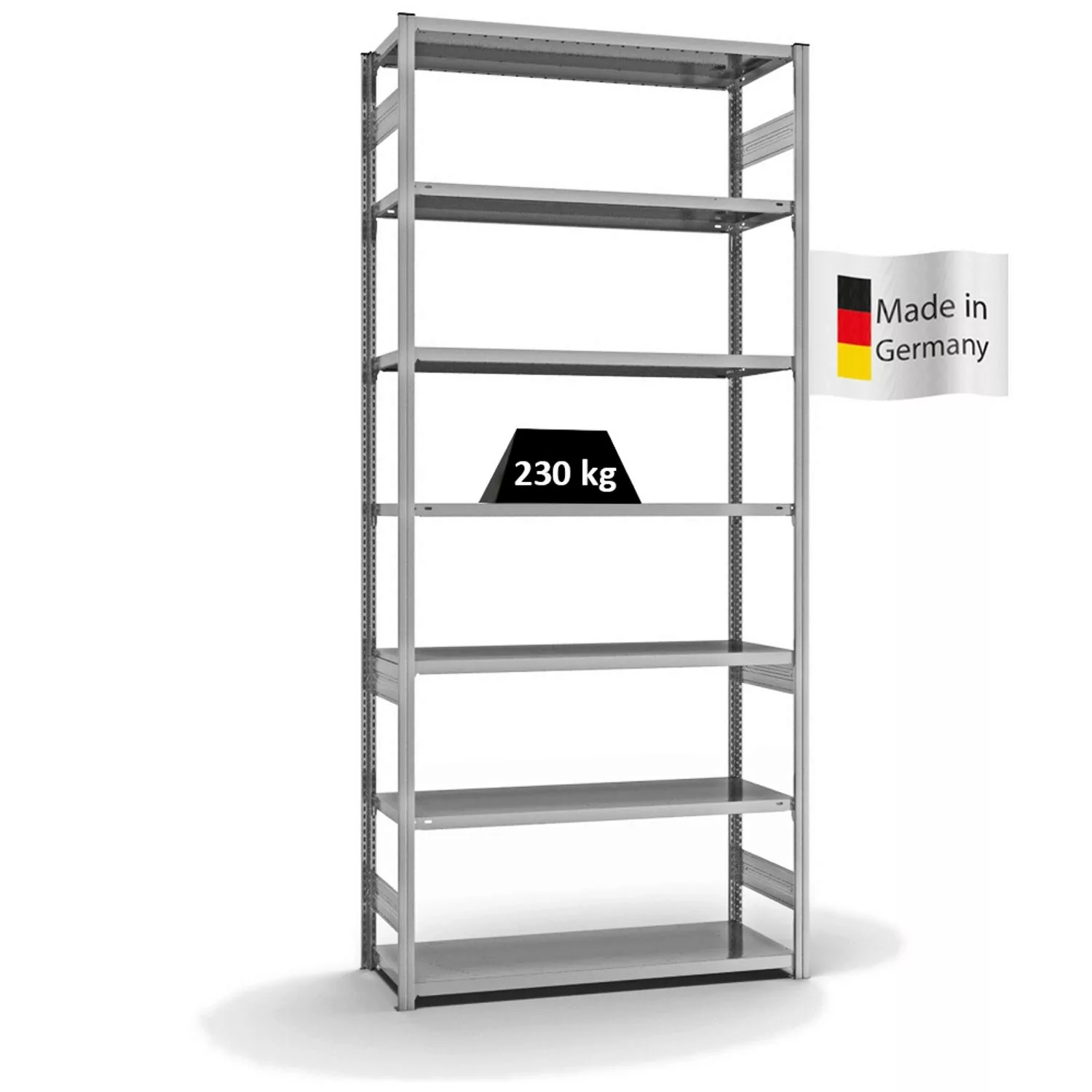 PROREGAL Fachbodenregal Stecksystem T-Profil Medium-Duty Grundregal HxBxT 3 günstig online kaufen