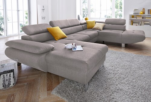 exxpo - sofa fashion Wohnlandschaft Vinci, U-Form, wahlweise mit Bettfunkti günstig online kaufen