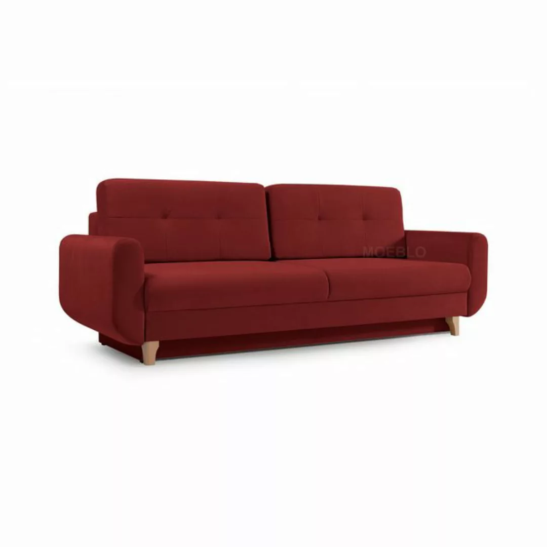 MOEBLO Schlafsofa SAPHIR, Sofa Couch für Wohnzimmer Federkern Sofagarnitur günstig online kaufen