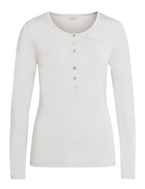 Brigitte von Boch Langarmshirt Oye Jersey-Shirt silbergrau günstig online kaufen