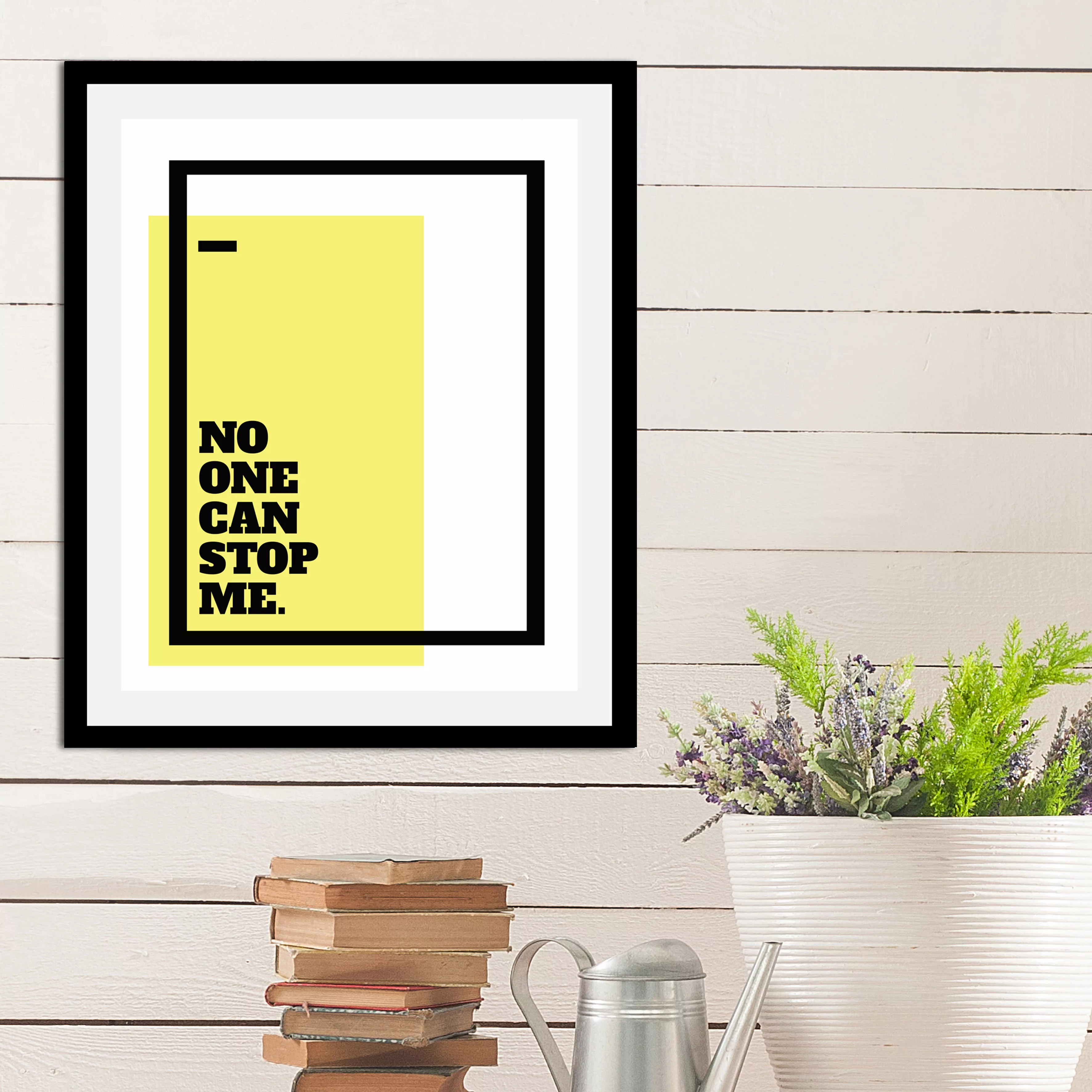 queence Bild »No one can stop me«, Schriftzüge, (1 St.), gerahmt günstig online kaufen