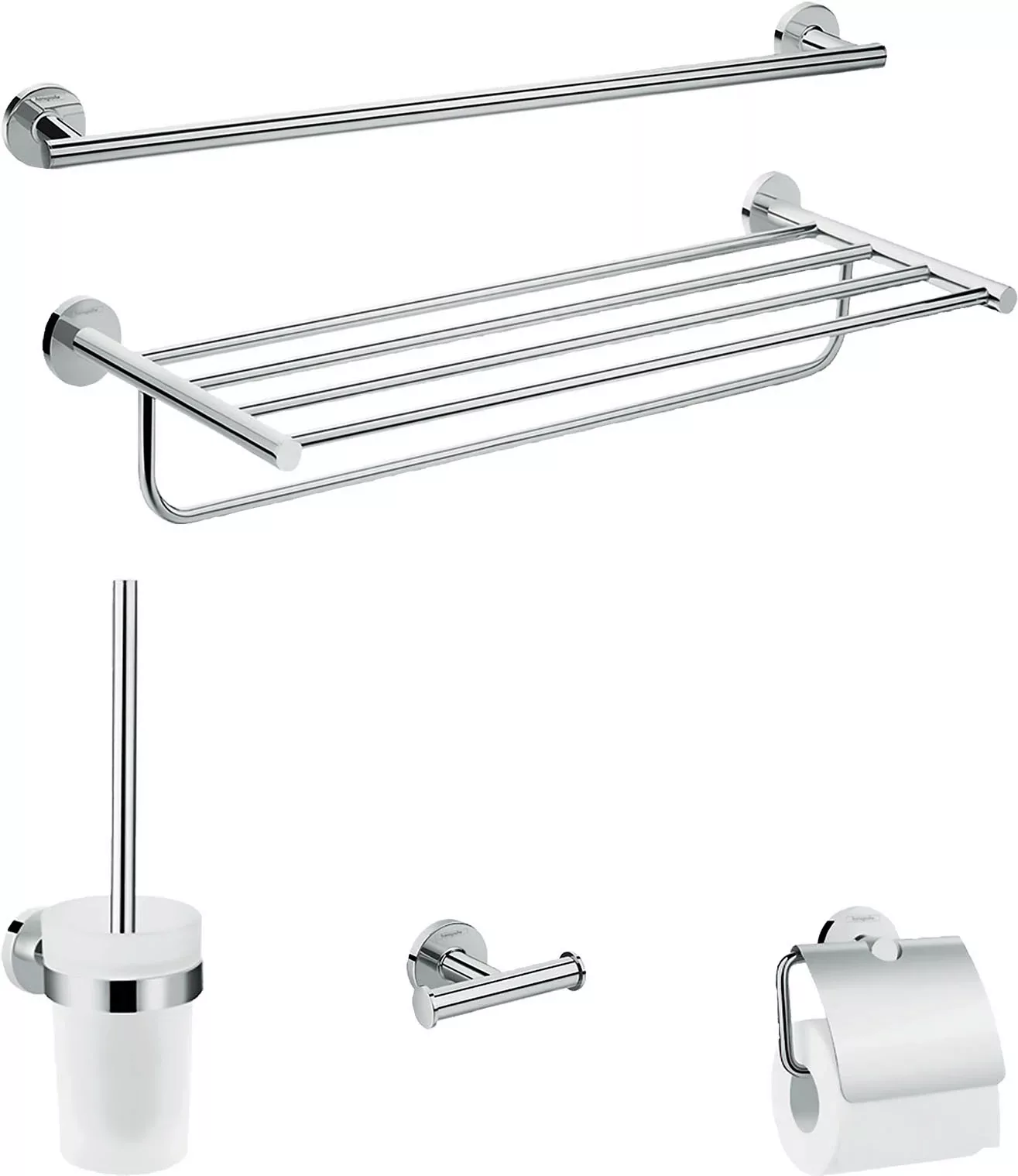 hansgrohe Badaccessoire-Set, 5-teilig, chrom günstig online kaufen