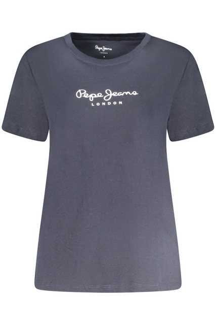 Pepe Jeans T-Shirt Damen Kurzarm T-Shirt in Blau aus nachhaltiger günstig online kaufen